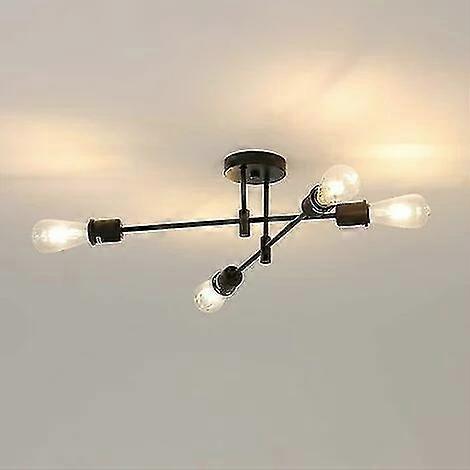 unique Ceiling Lamp - Without Light Source - 4 Heads (note Black E27 Four Heads When Ordering)