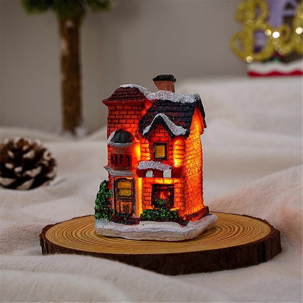 LED Christmas House Light Up Winter Village Ornament Xmas Window Display Gifts