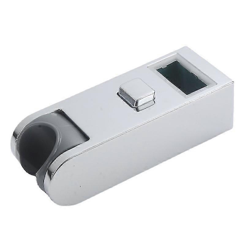 Plastic Chrome Plated Adjustable Height Squareshower Slider Bar Replacement Rail Head Holder Stand Bathroom Accessory(2pcs, Silver)