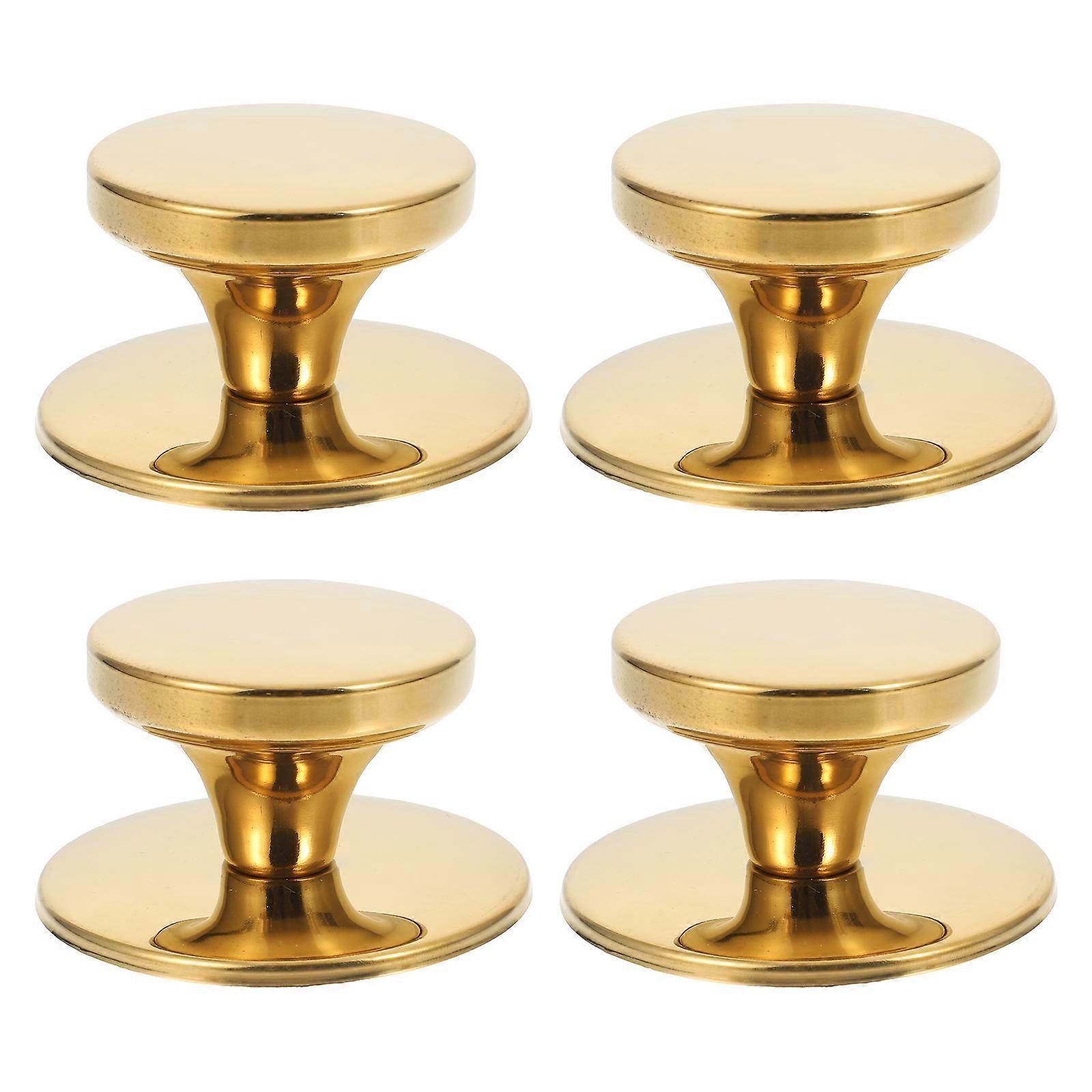 4Pcs Stainless Steel Pot Lid Handles Heat-resistant Cookware Replacement Knobs