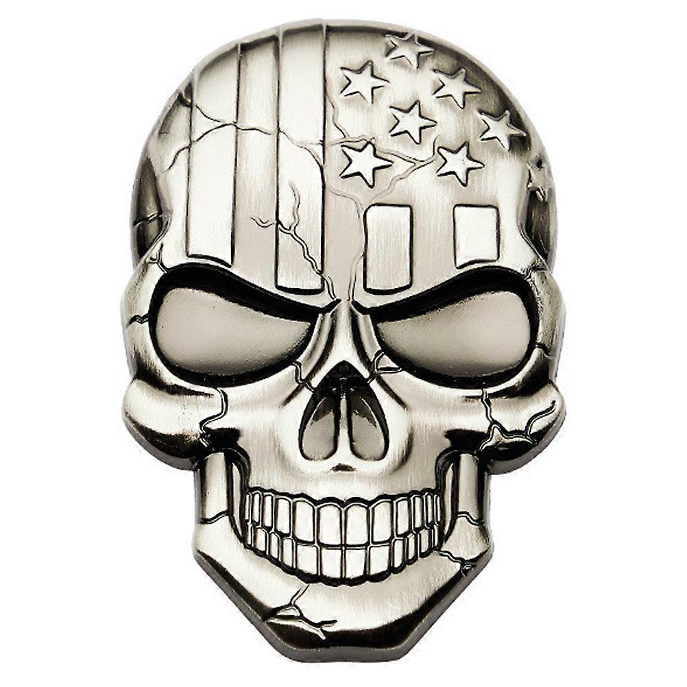 1 buc aliaj de zinc autocolante auto stele dungi emblema vehiculului 3D craniu design autocolante