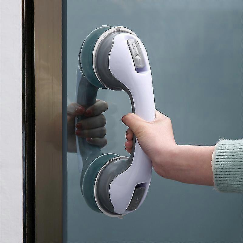 Weiß Grün 2 Duschgriffe mit starkem Saugnapf.Griffe Badezimmer Sicherheitsgriffe