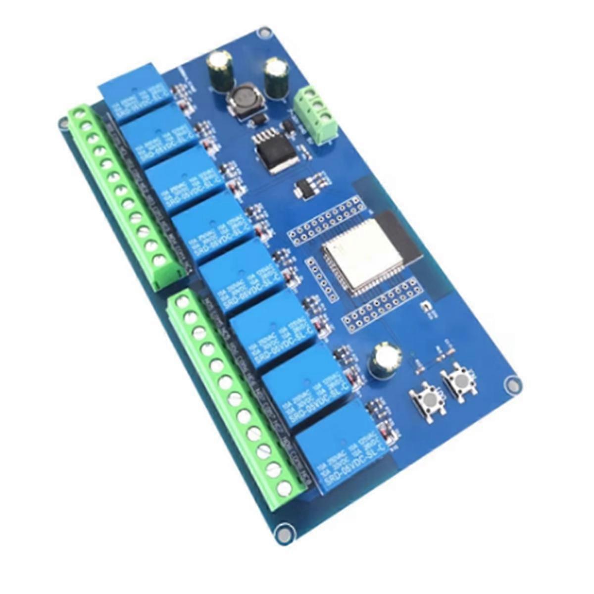 DC 5-30V Netzteil ESP32 WIFI Bluetooth Modul BLE Acht-Weg Relais ESP32-WROOM Sekundäre Entwicklung Bord