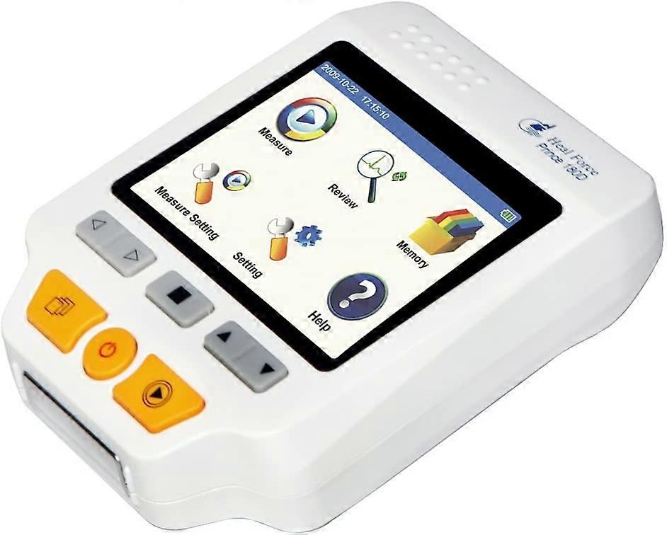 Heal Force Prince 180D Easy Handheld Portable Monitor Unit with Adaptor for Long-time Monitoring, 4-lead Wires, , Disposable Electrodes, Strap, USB Ca