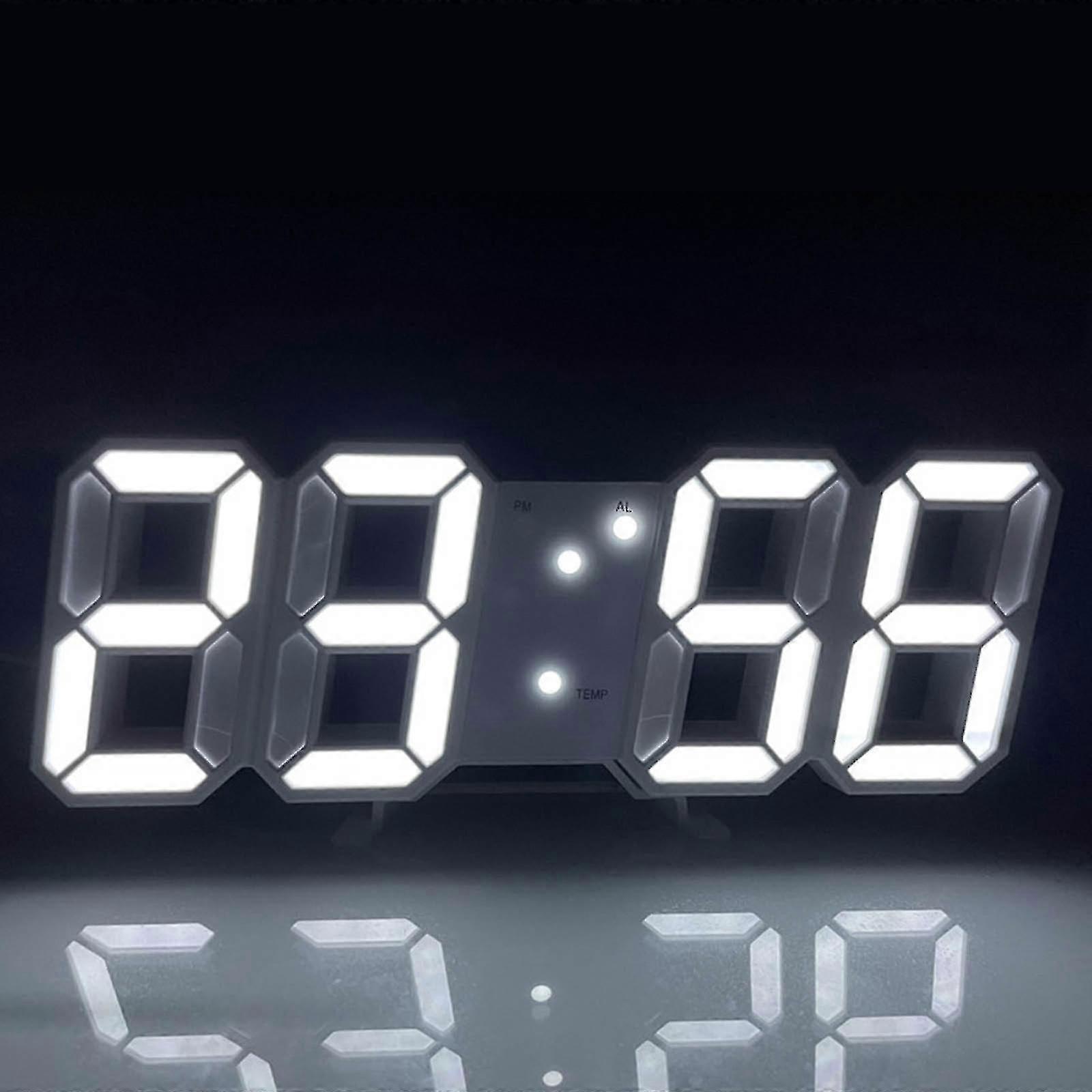 3d Digital Alarm Clock Creative Intelligent Photosensitive Led Wall Electronic Bluescale Food Storage Containers Ziplock Bag Organizer Refrigerator Bi