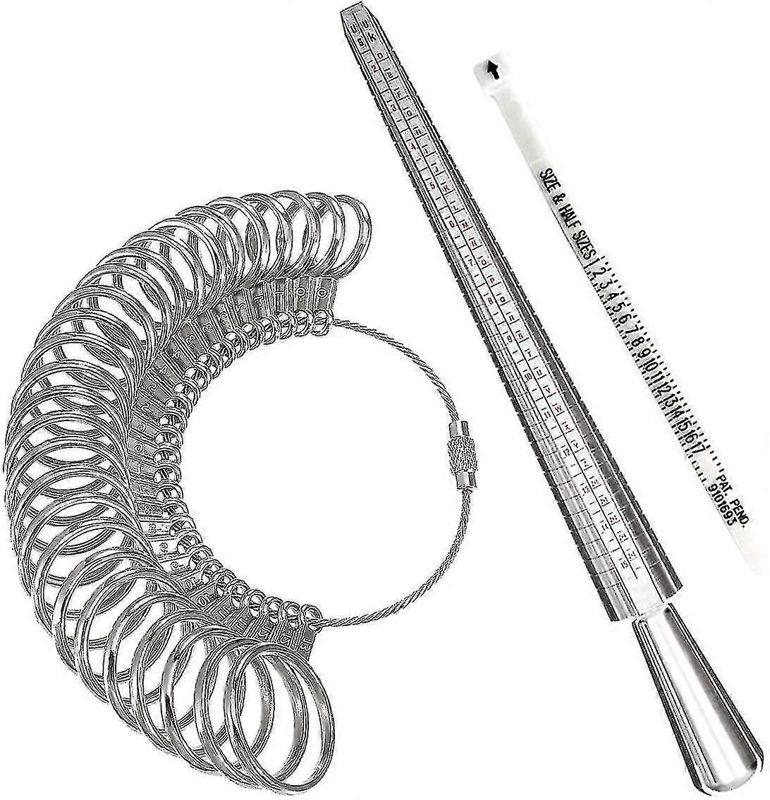 Ring Sizer Measuring Tool,aluminum Ring Mandrel And Finger Gauges
