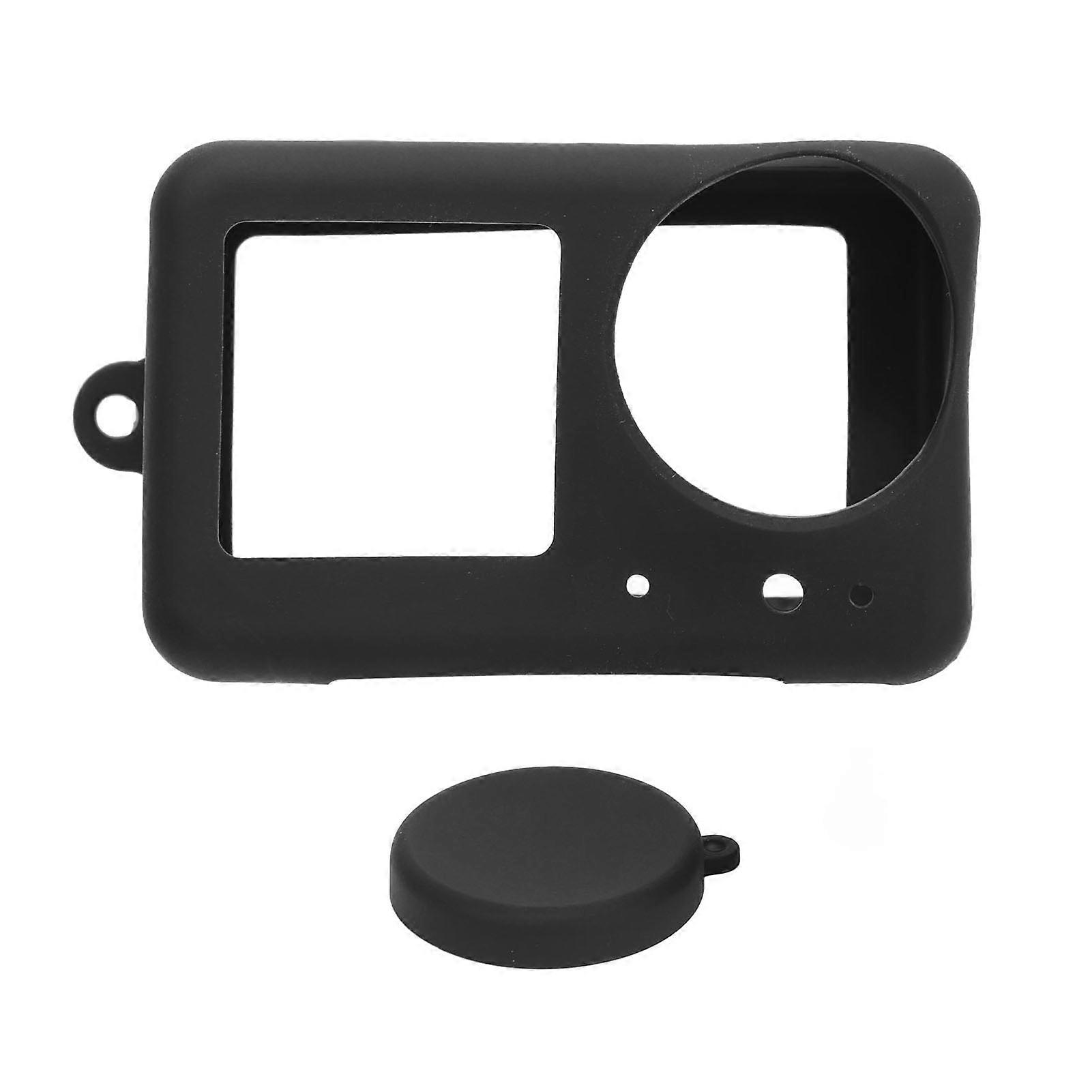 Protective Case Silicone Precise Hole Placement with Lens Cap Camera Cover for Osmo Action 3 4