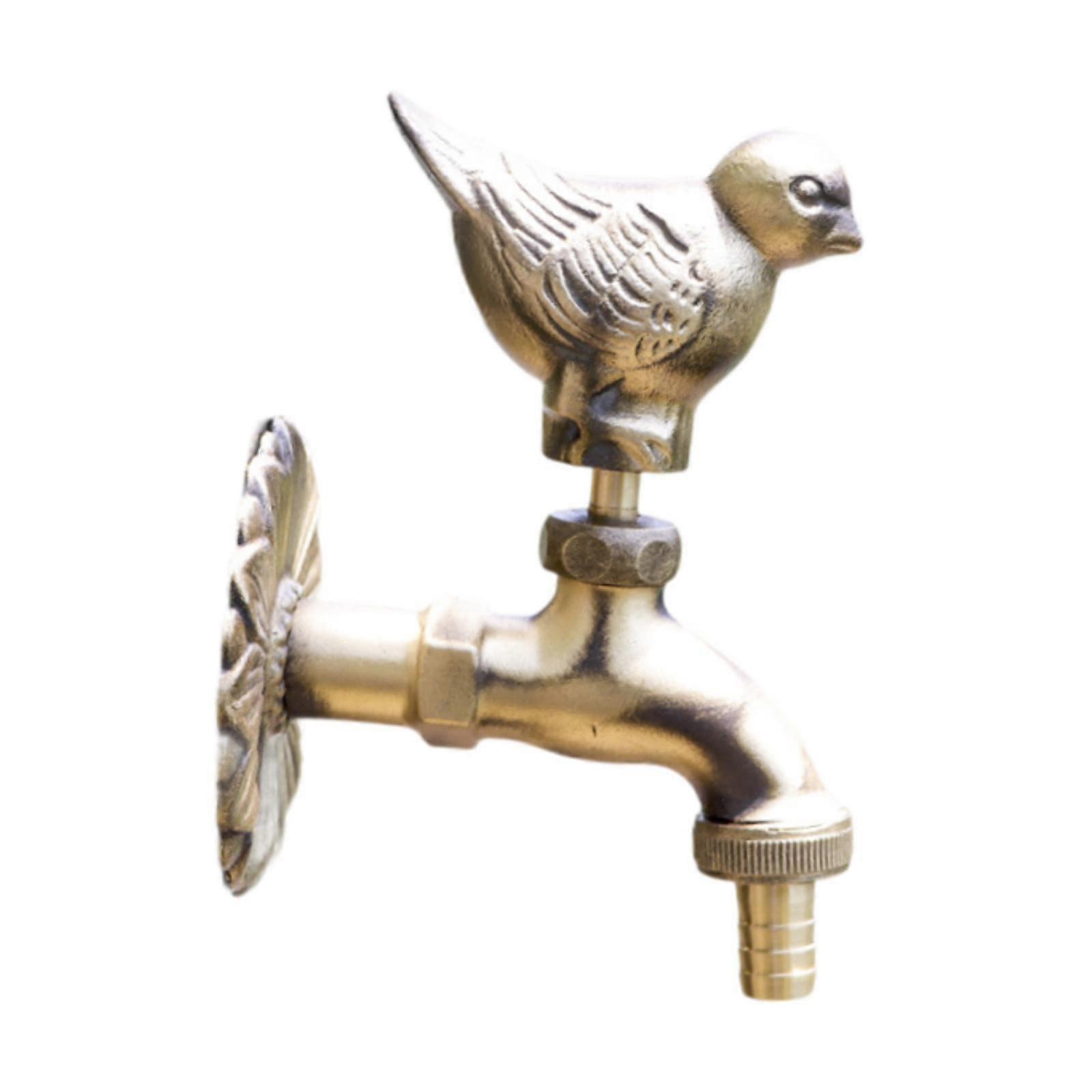 زخرفية في الهواء الطلق حديقة صنبور ساحة غسالة غسيل جدار جبل الحنفية حمامة