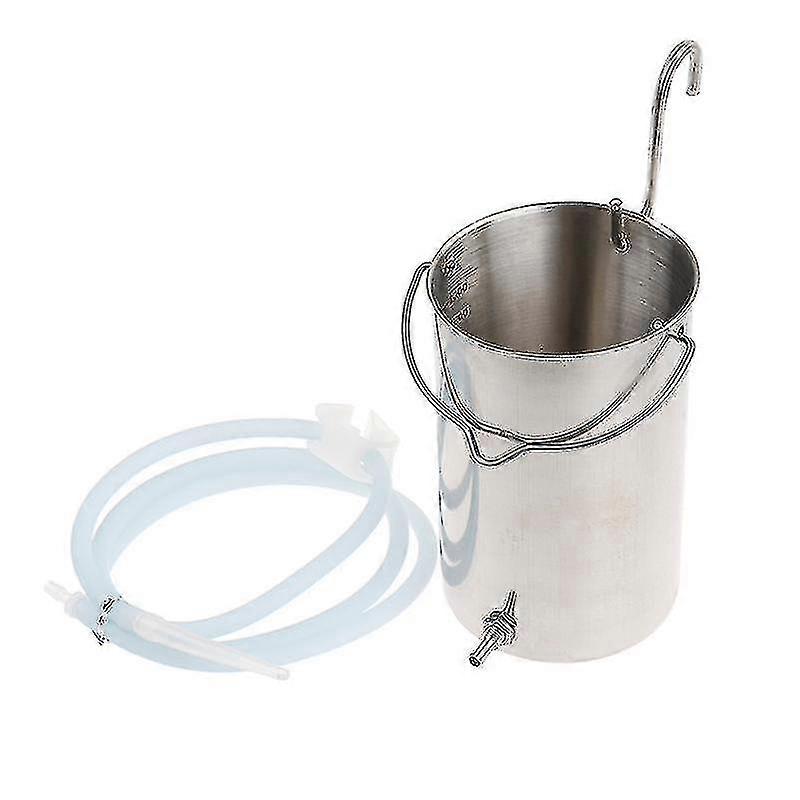 Kit de seau Lavement en acier inoxydable - adapté à la maison, eau Café Nettoyage du côlon