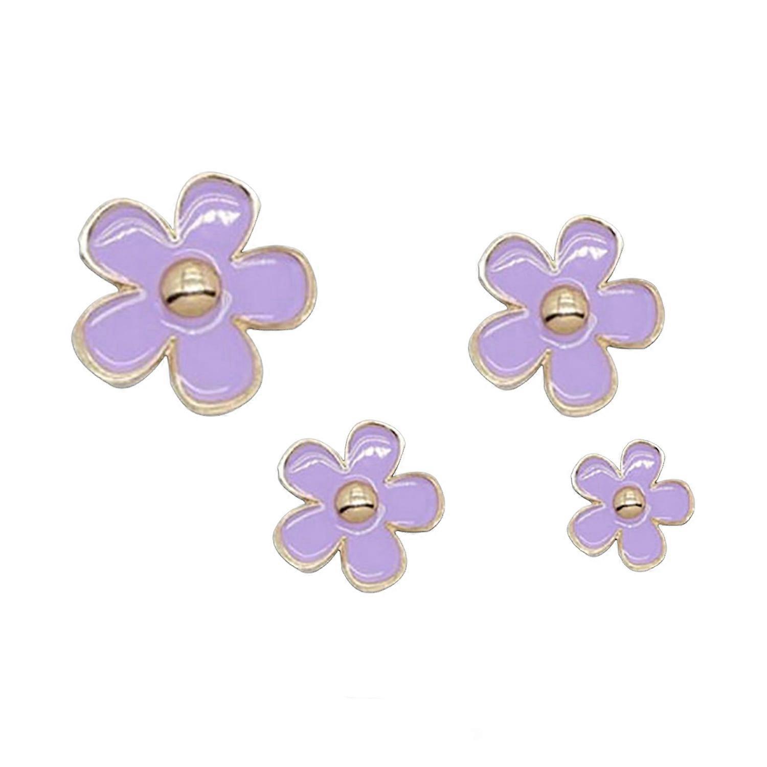 4Pcs Flower Car Air Freshener Air Vent Mount Long Lasting Fragrance Odor Removal Clip Type