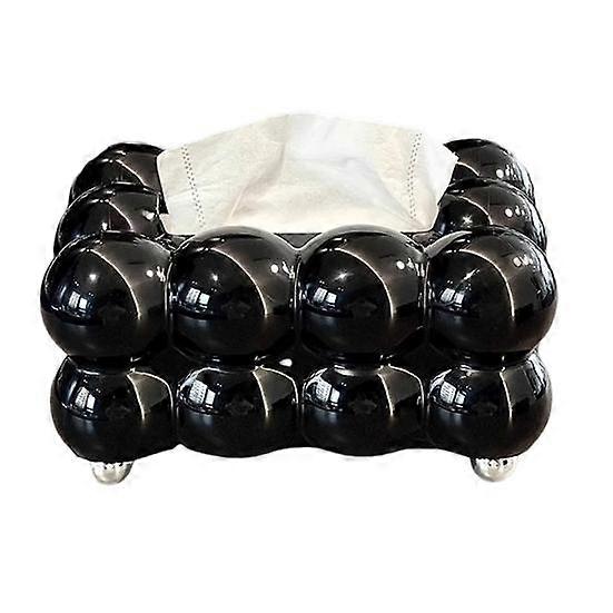Tissue Box Storage Holder Large Capacity Spring Design Easy to Use Luxury Home Tissue Paper