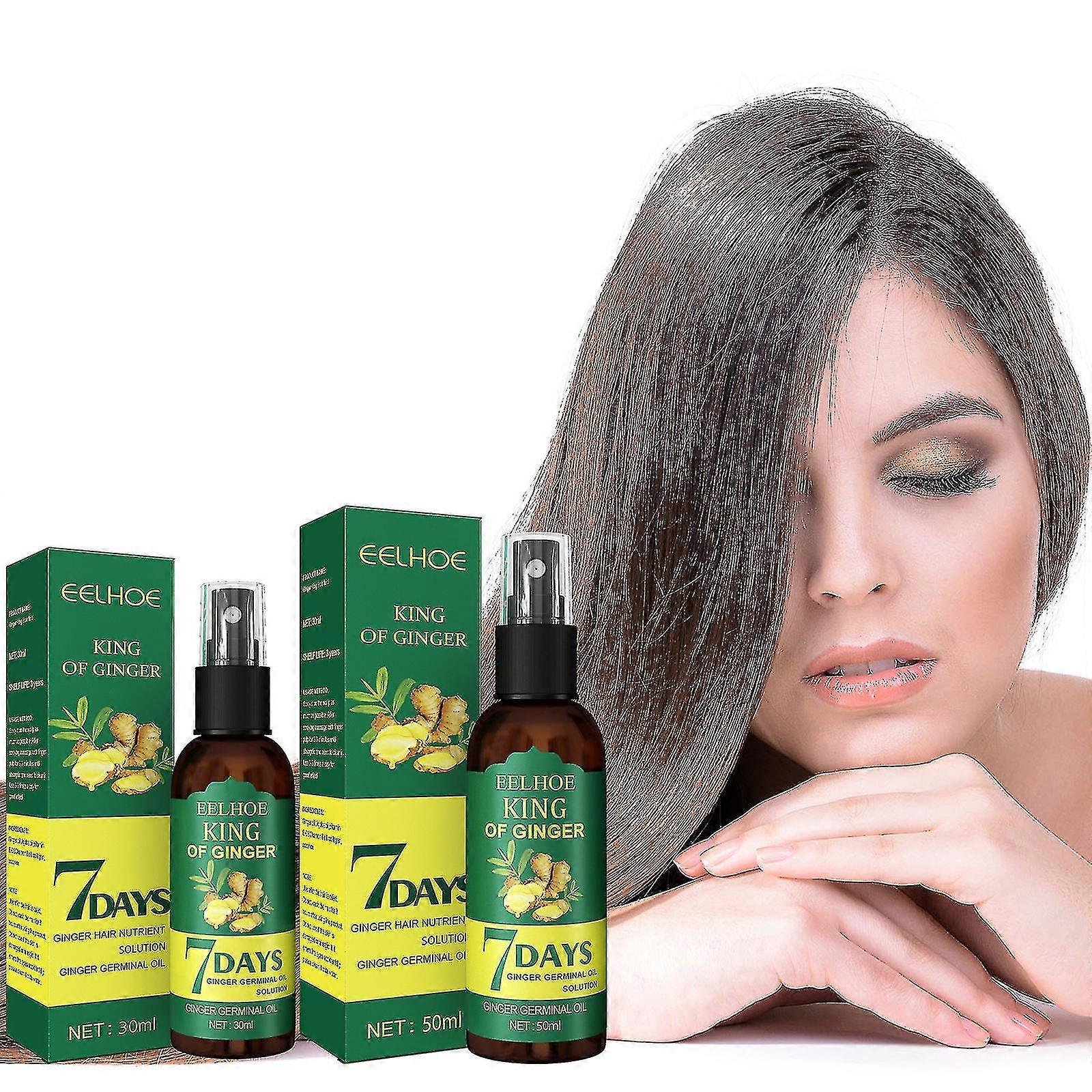 3 Pack Ginger Germinal Oil Hair Growth Serum Essential Oil Hair Loss Treatment Hair Care