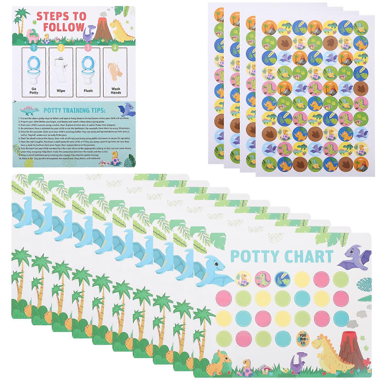 1 Set Potty Training Chart and Sticker Toddlers Potty Training Sticker Toddler Sticker Chart