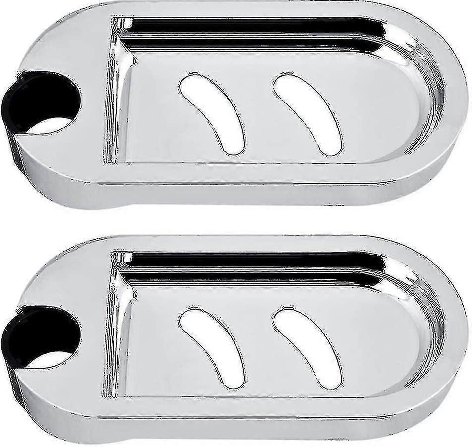 2Pcs Shower Soap Dish Wall Mounted Sponge Holder