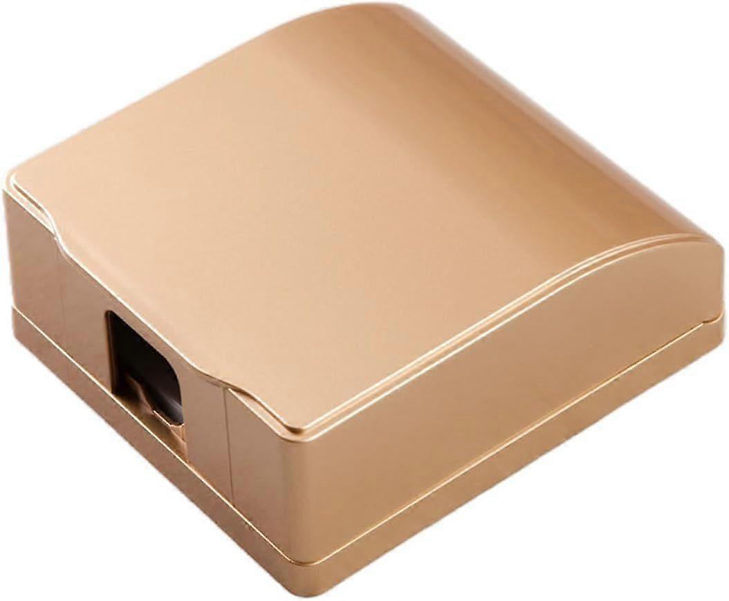 Gold Socket Cover Type 86, Waterproof Box for Switch Socket, Protects Socket from Environmental Influences Such as Dust and Moisture