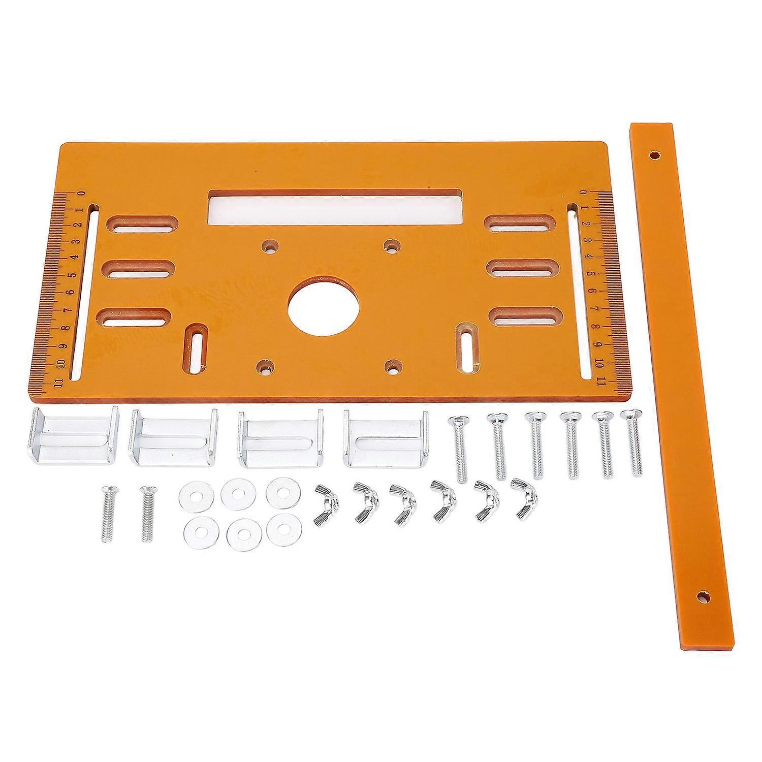 4in Cutting Machine Base Plate 90° Flat 45° Oblique Cutting Machine Bottom Board Woodworking Tools 2