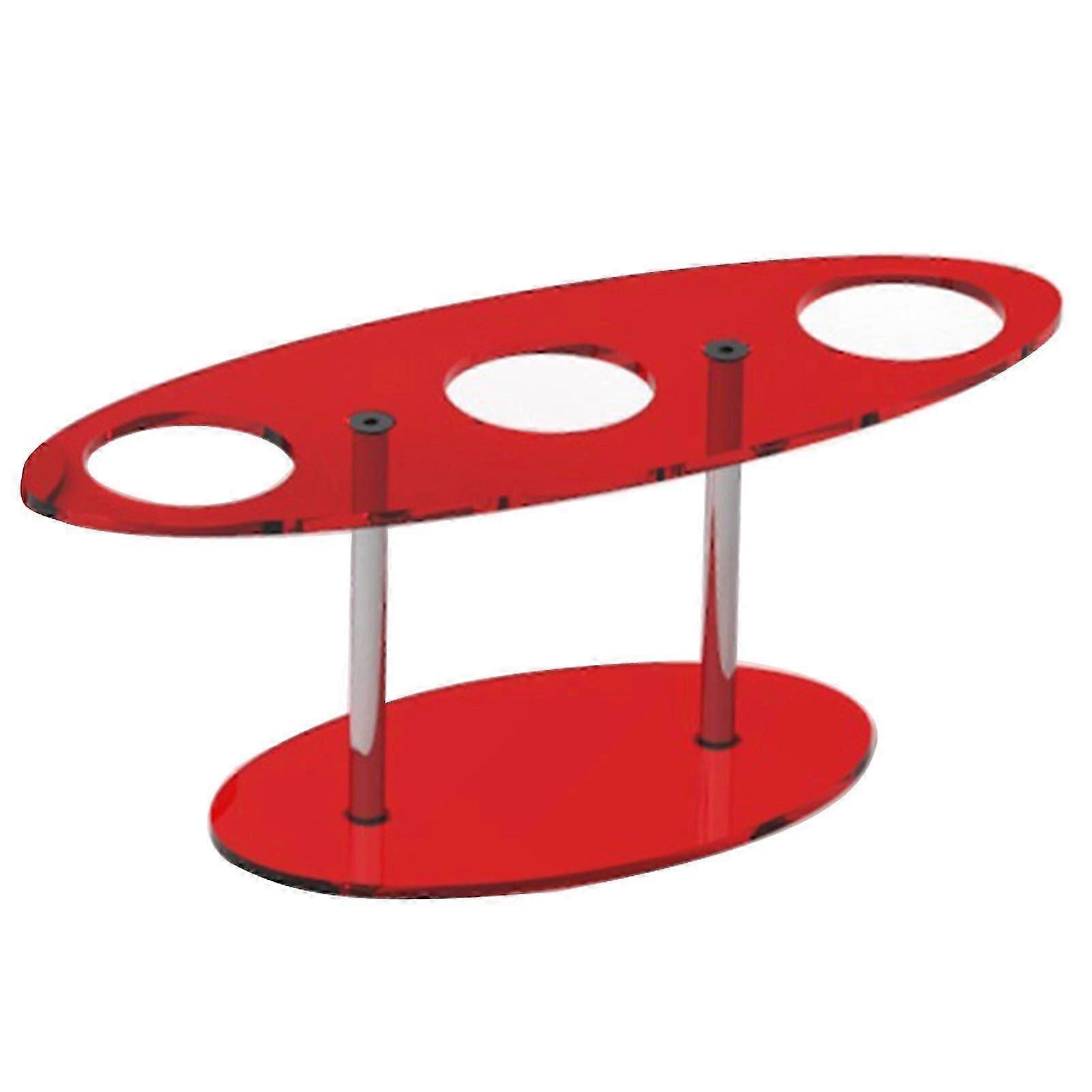 Ice Cream Cone Holder With 3 Holes Cream Cone Display Stand Hand Roll Sushi Display Rack For Weddings Parties Anniversaries Red