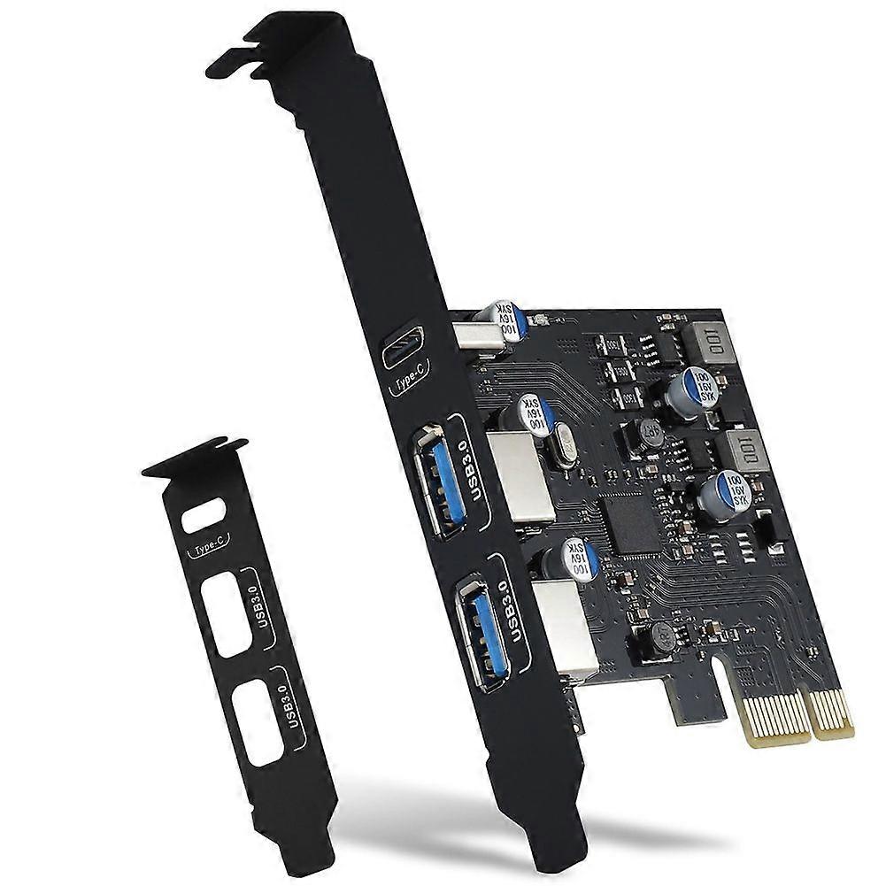 USB PCIE Card 18W Power Delivery, PCI Express 3 Port (Type C, 2 X Type A) PCIe USB 3.0 Fast Chargin