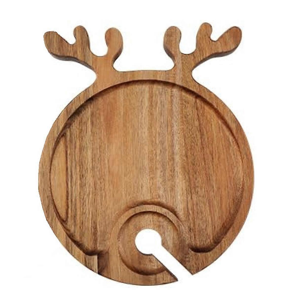 Wooden Pallet Christmas Cooked Steak Tray Outdoor Picnic Wine Glasses & Wine Holders Tray Fruit Ste