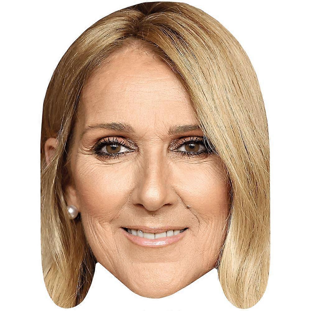 Celine Dion (Smile) Celebrity Mask, Flat Card Face