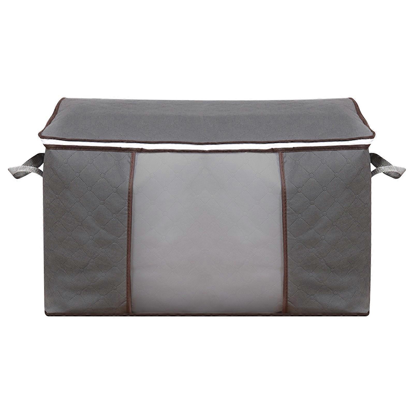 Large Storage Bags, Foldable Closet Organizer with Handles, Thick Fabric Bins for Clothes, Blankets, Comforters, and Bedding
