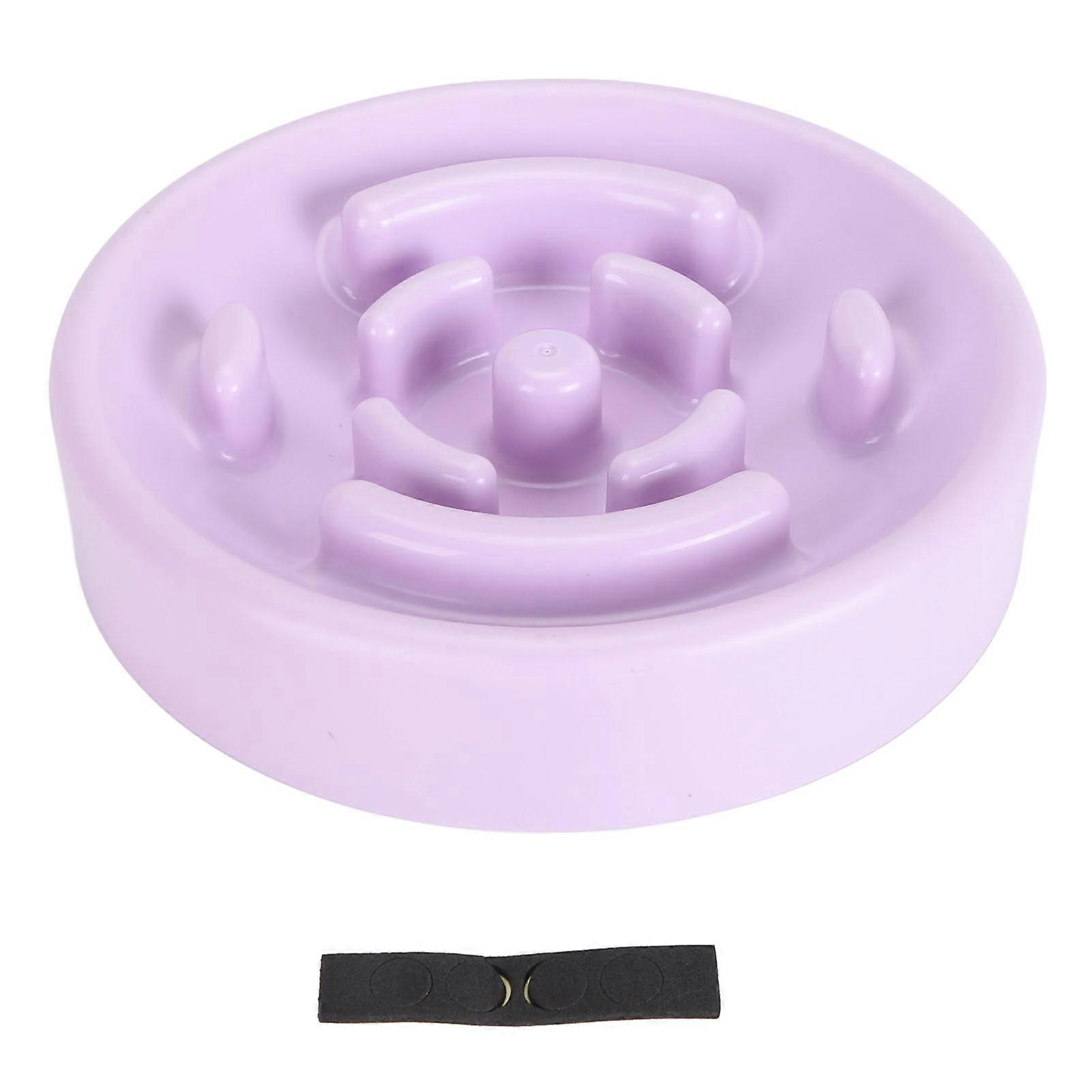 Interactive Slow Feeder Dog Bowl Violet for Medium Small Dogs