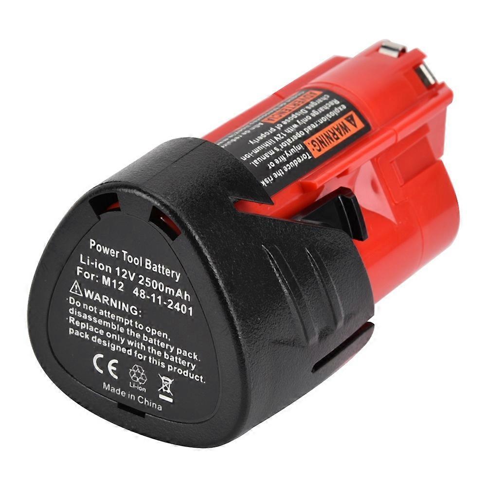 2PCS 12V 2500mAh 2.5Ah Li ion Battery for Milwaukee M12 48-11-2401 Durable Core M12 Battery