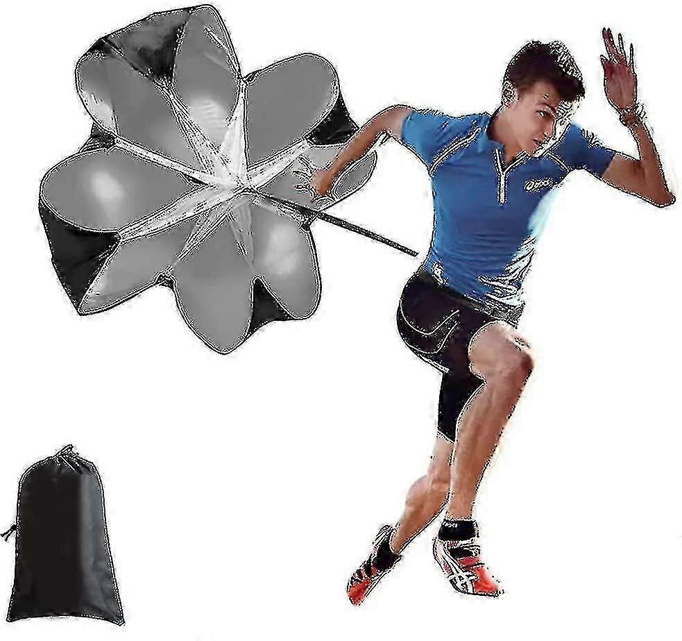 Running Speed Training Parachute With Adjustable Strap, Free Carry Bag