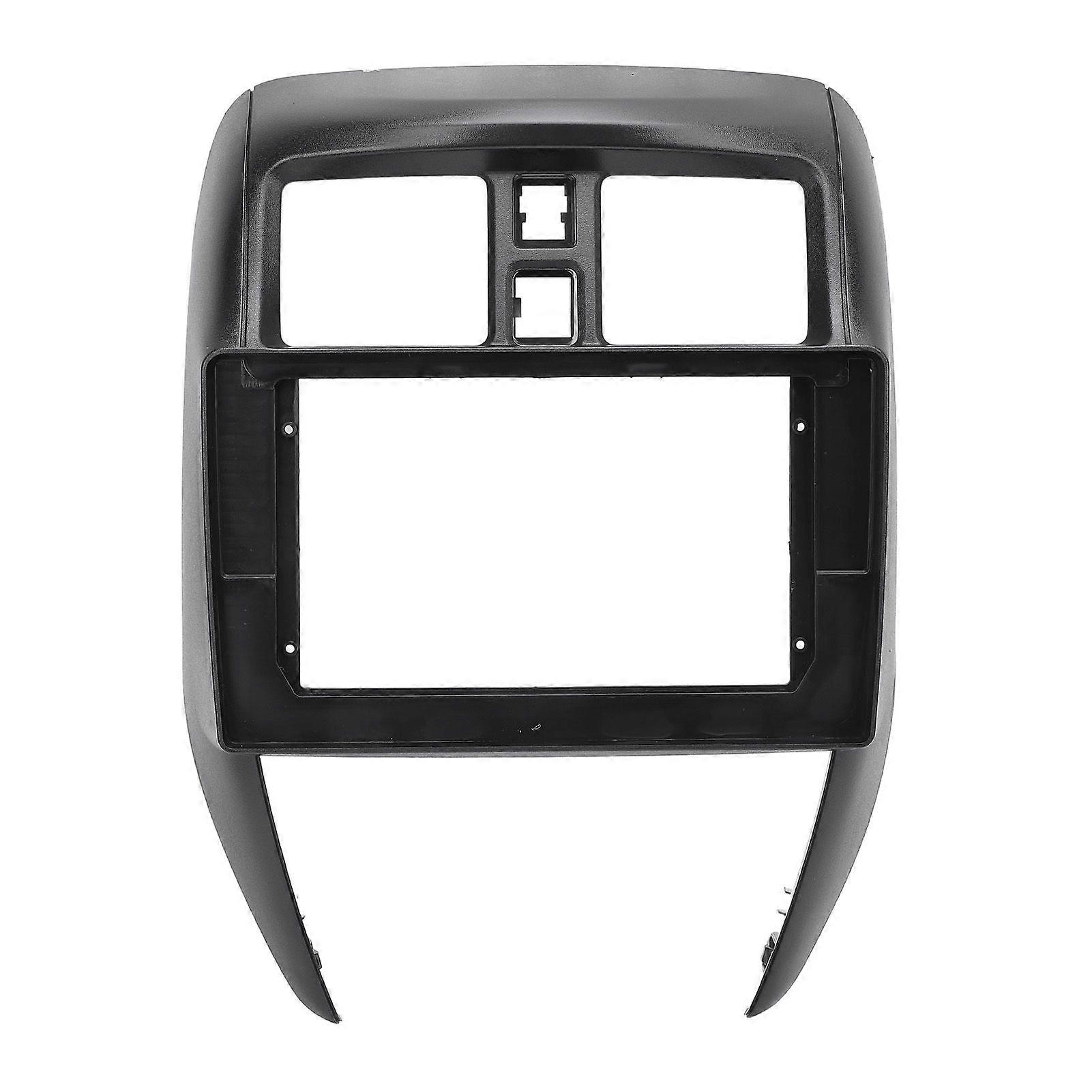 Navigation Panel Frame Black 10.1in 2Din Radio Stereo Dash Installation Mount Trim for Versa 2015 to 2019 No Power Cord MK6324