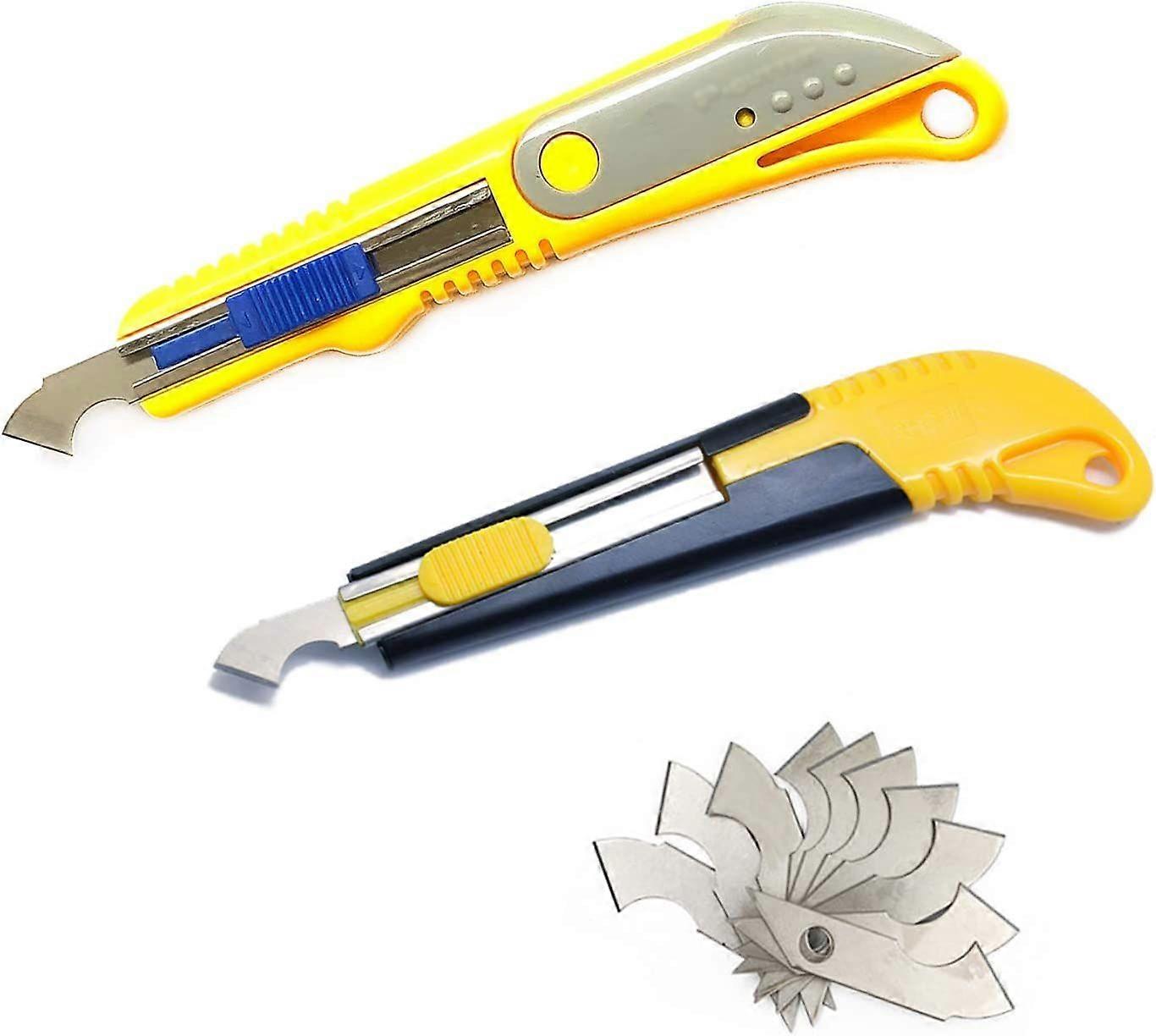 2 stk pleksiglasskutter akrylkutter 20 stk Bladsett gul/grå