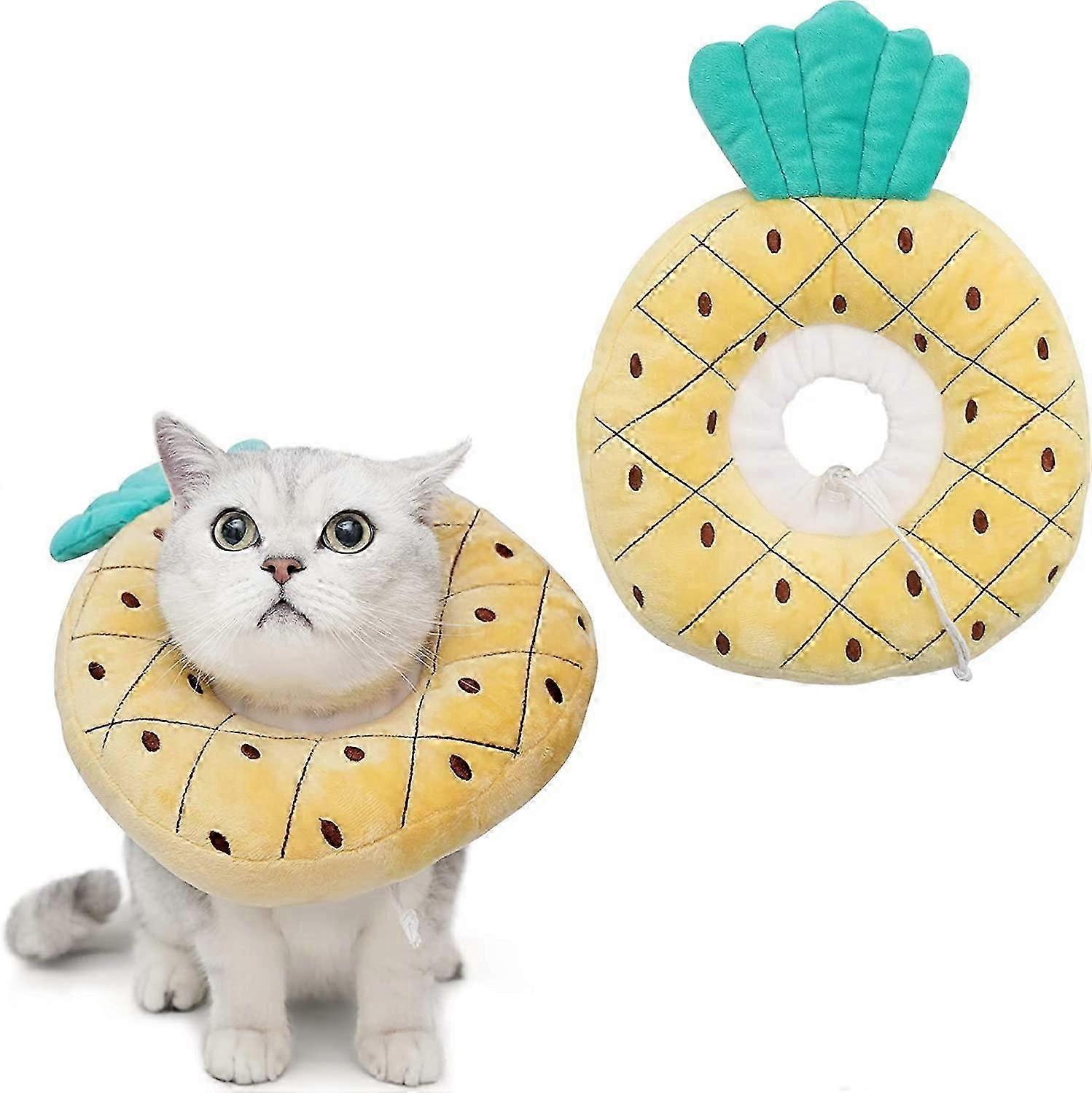 Adjustable Cat Cone Collar Soft, Cute Cat Recovery Collar, Cat Cones After Surgery for Kittens