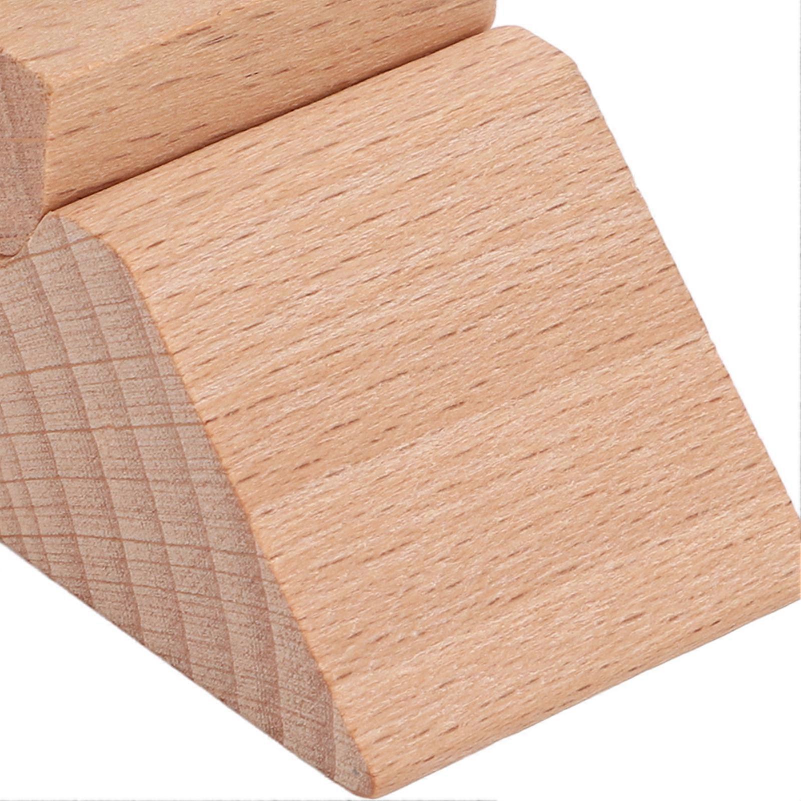 Abrasion Resistant Beech Wood Sanding Block, Sandpaper Holder for Edge Polishing and Buffing, Sanding Blocks, Handmade Leather Tools, Beveler