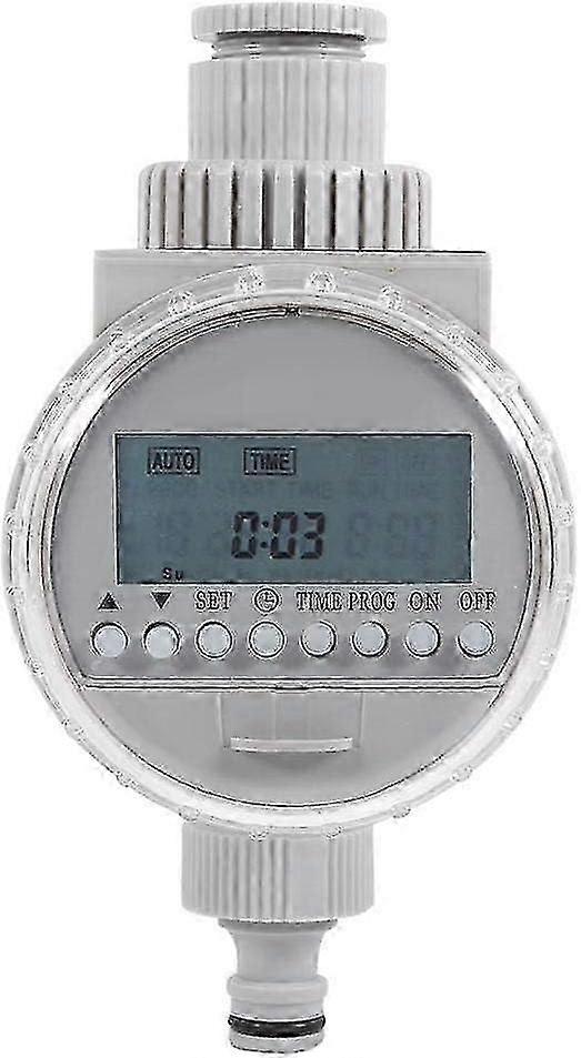 Smart Watering Controller Solar Powered Automatic Watering Timer with Digital Display for Garden Lawn Greenhouse Macaron