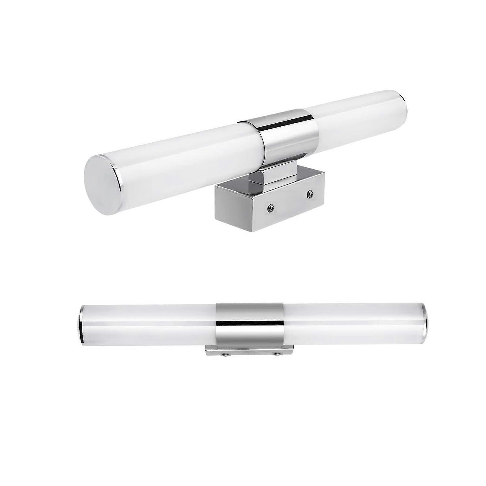 16W Silver LED Bathroom Mirror Light, 40cm, Anti-Fog Function