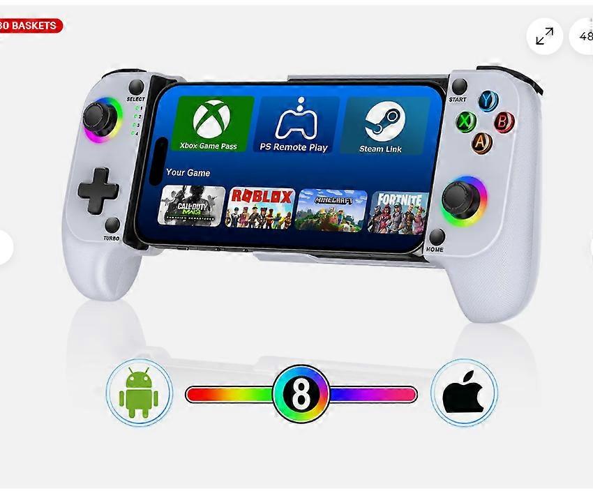 Draadloze telefooncontroller voor iPhone / Android, mobiele gamingcontroller voor iOS