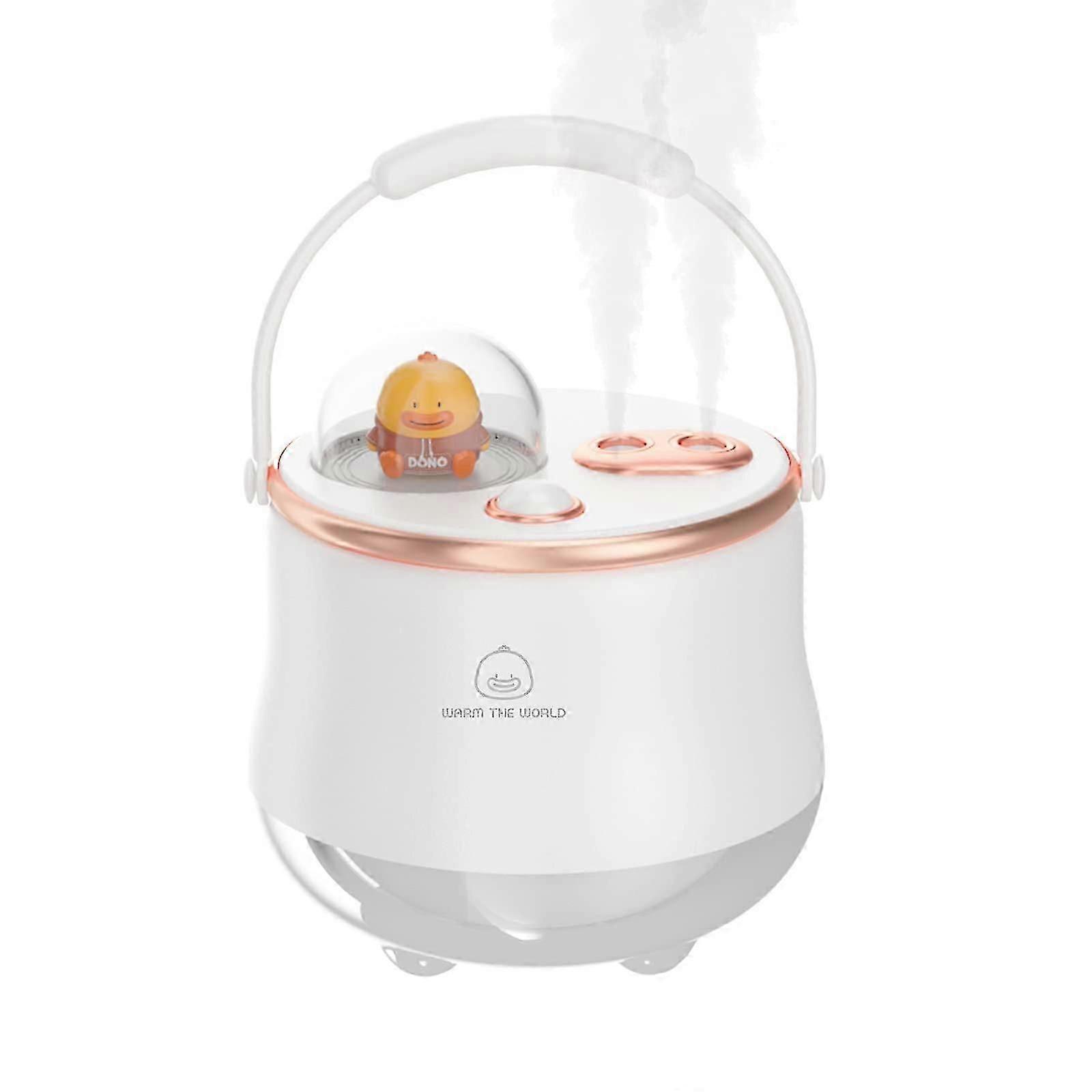Humidifier, Mini Portable Humidifier With Adjustable Dual Spray Personal Humidifier For Bedroom Kids Office Desktop Home
