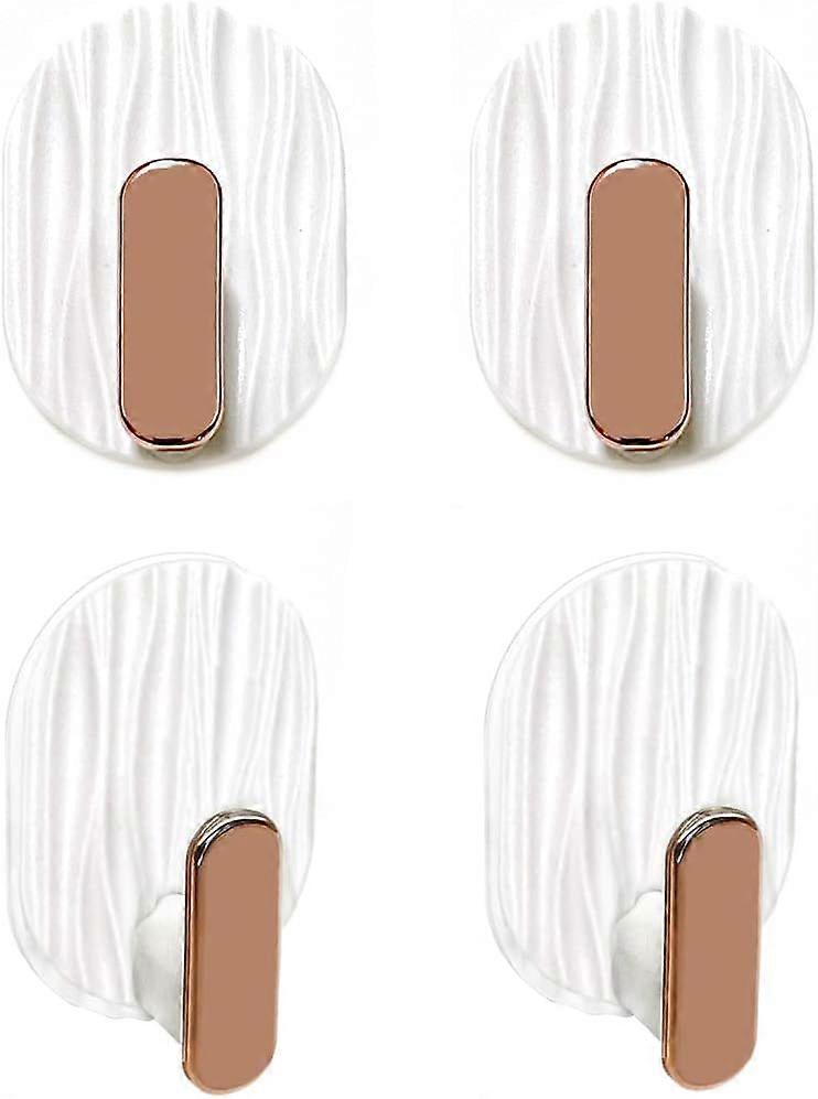 Wall Adhesive Hook - 4 Adhesive Hooks, Sticky Hooks, For Bathroom Hooks, Adhesive Hooks for Office, Self Adhesive Hanging Hooks, Kitchen, Door, Keys (