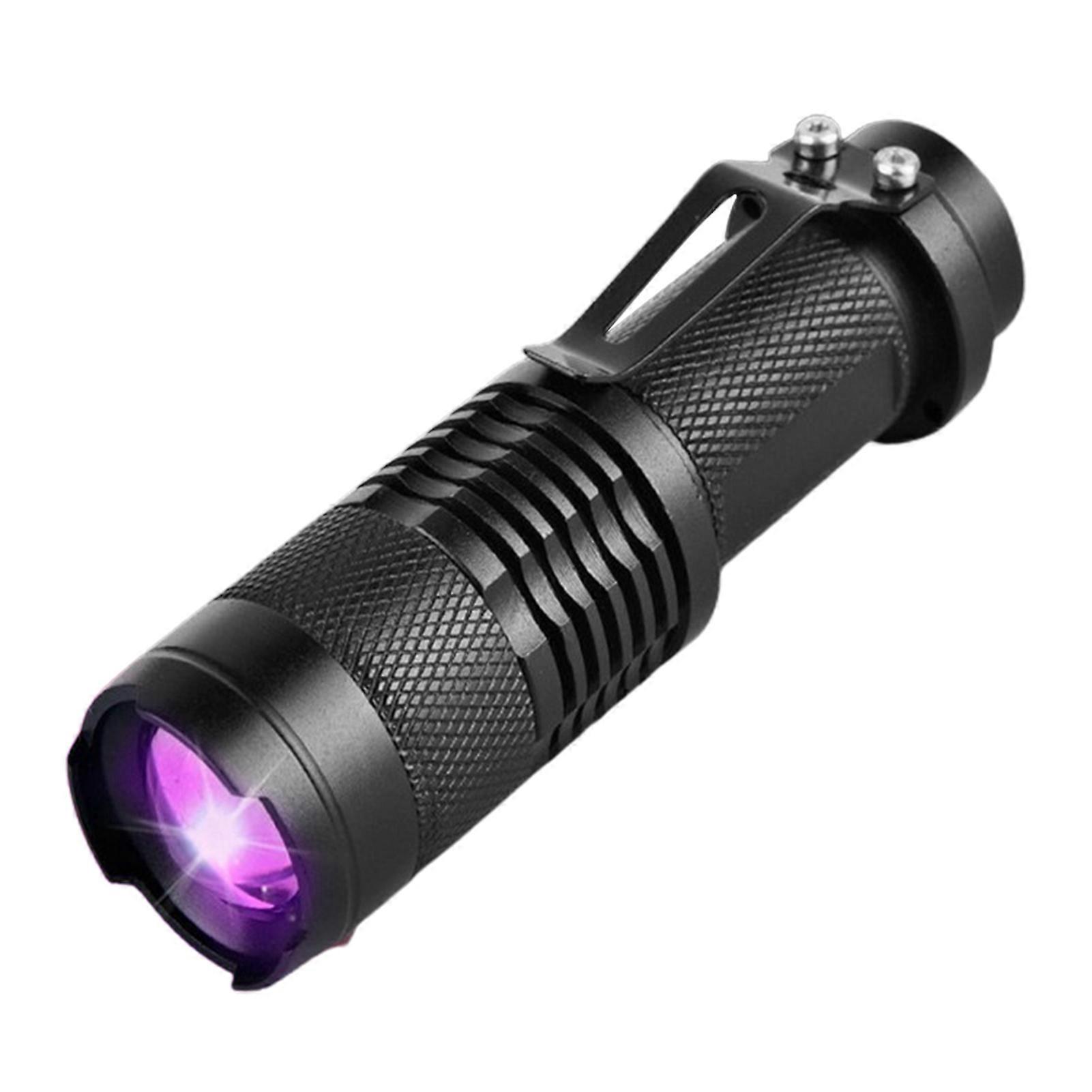 Led Ultra Violet Uv 365/395 Nm Blacklight Flashlight Inspection Lamp Torch Detector