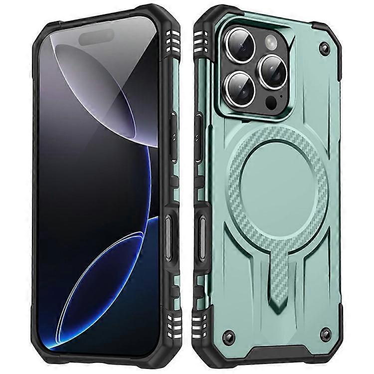 Compatible For iPhone 16 Pro Max Case Compatible with MagSafe Four Corner Airbags PC + TPU Phone Cover