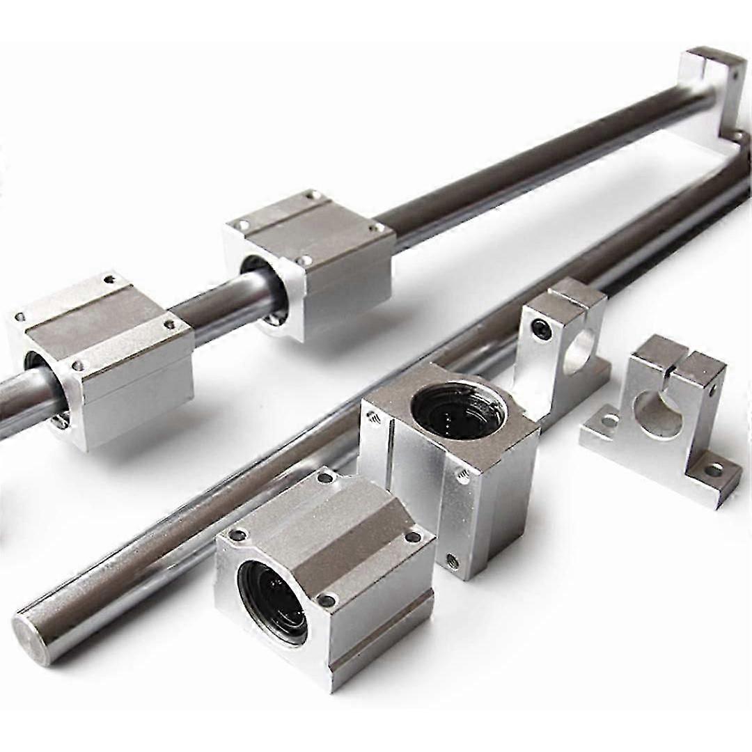 10 Peças / Conjunto de Eixo Óptico Eixo Linear OD12mm 400mm + SCS12UU Assento de Rolamento Linear + Beari SK12
