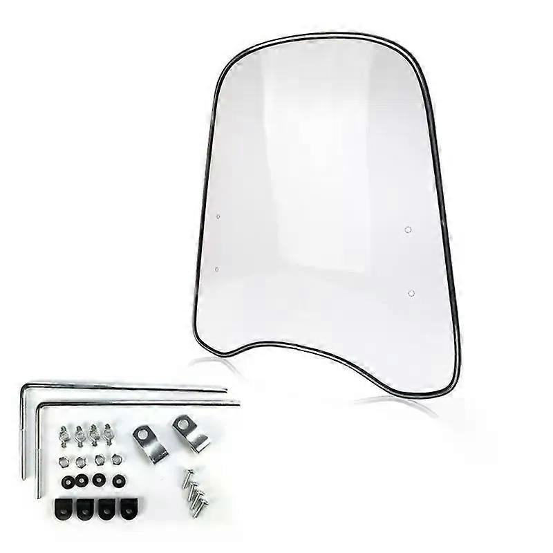 Motorcycle Windshield Transparent Extension Spoiler Universal Pc Windshield Widened Edging Wind Deflector compatible forMotorcycle MAXP