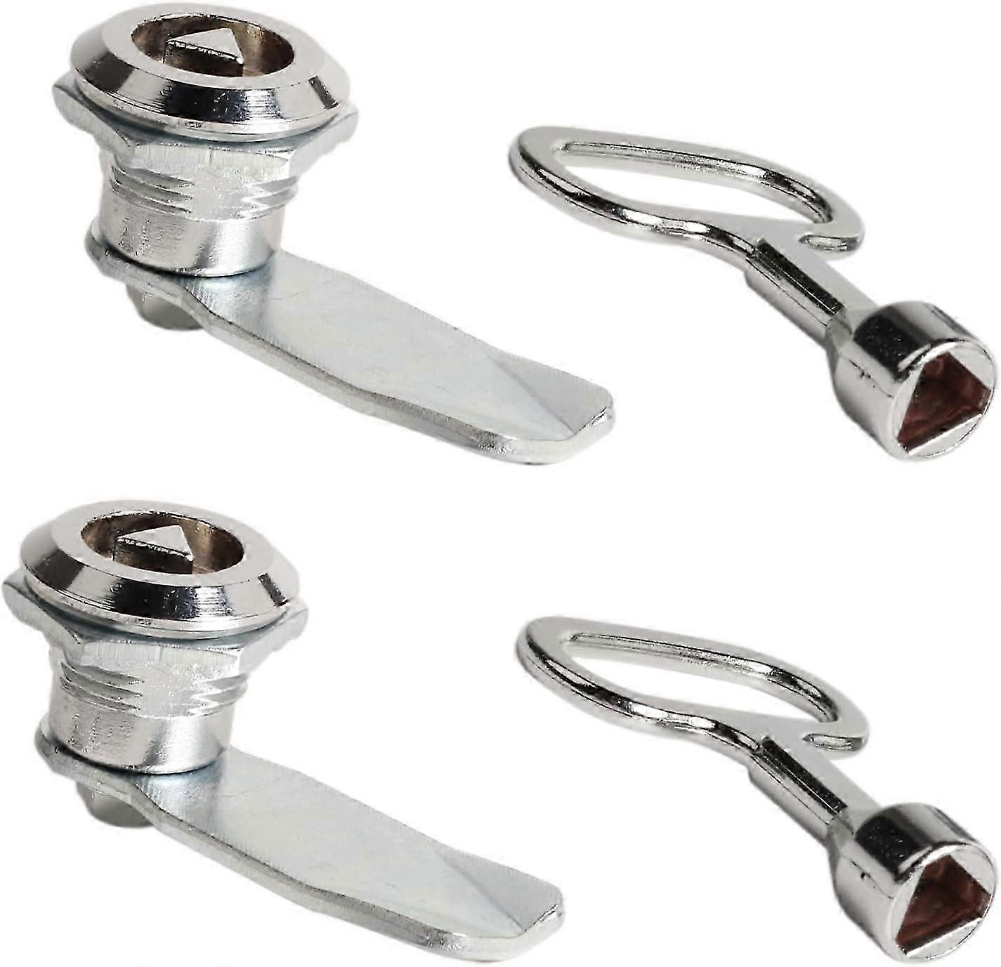 Set Mailbox Lock 20mm Furniture Lock Socket Lock with Triangular Key Locker Lock Mailbox