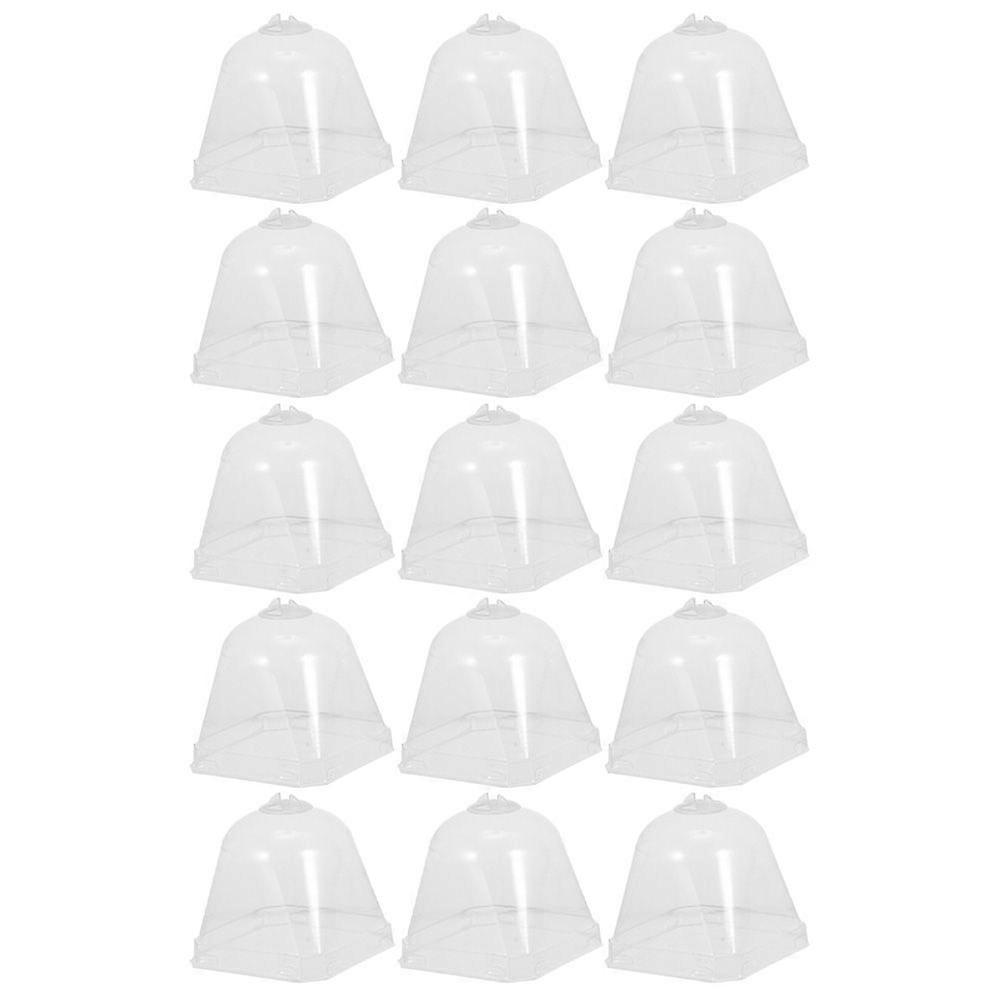 15 قطعة حامي حضانة النبات شفافة حماية الحديقة قبة أداة البستنة