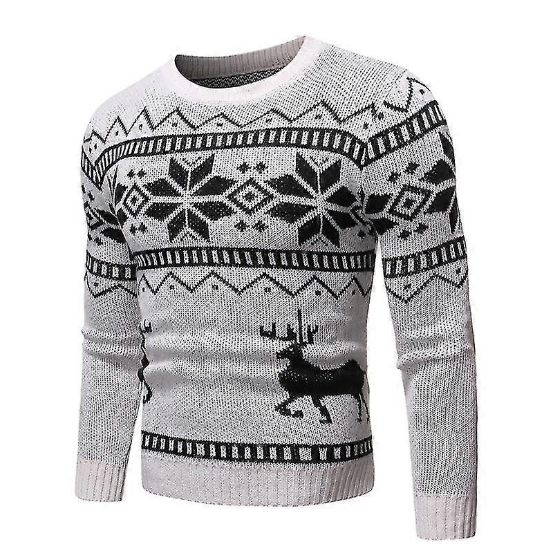 Men Christmas Jumper Sweater Pullover Tops Xmas Gift