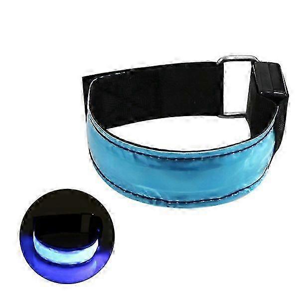 1-pack LED reflective wristband Nylon Adjustable night running