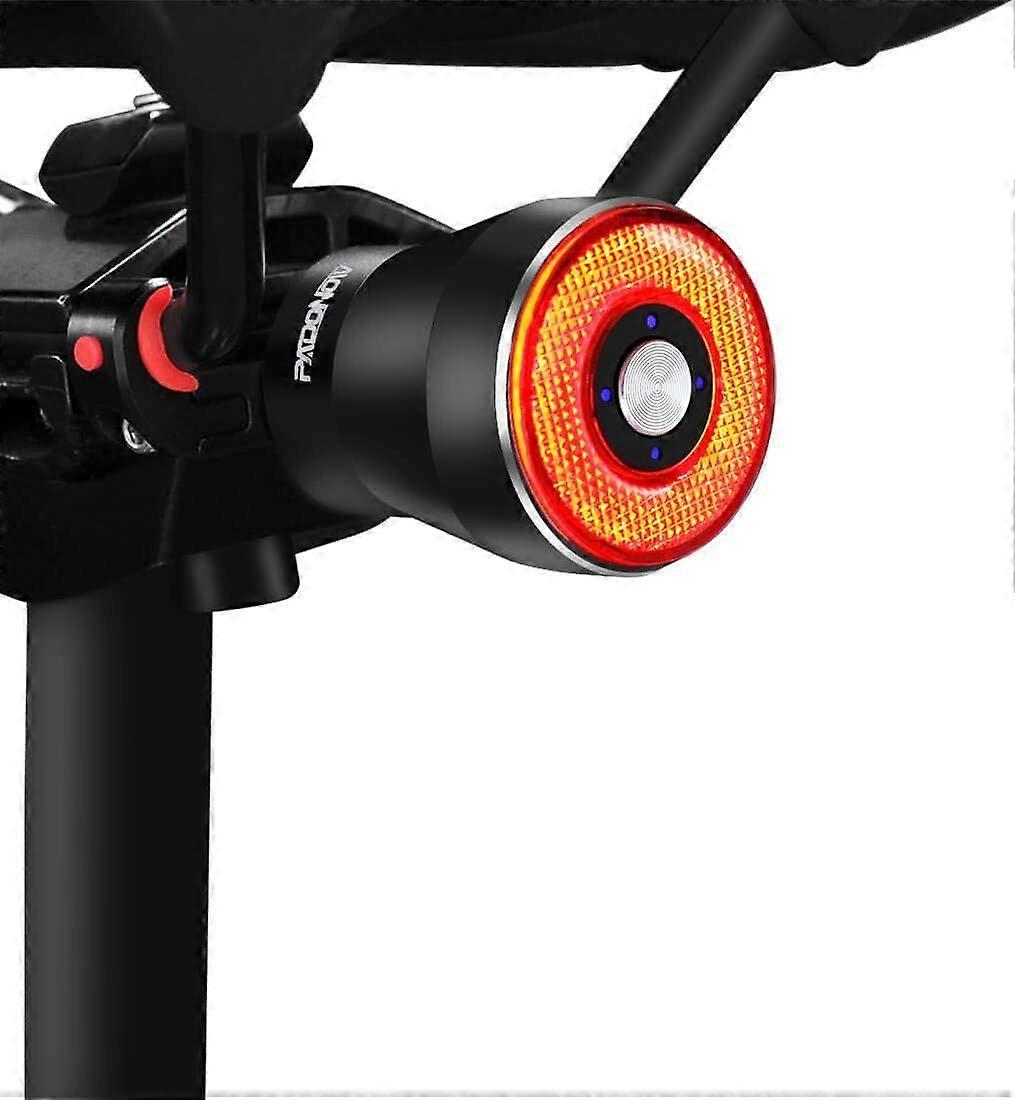2025 Newest Smart Bicycle Tail Light: Automatic on/off flash, red backlit LED