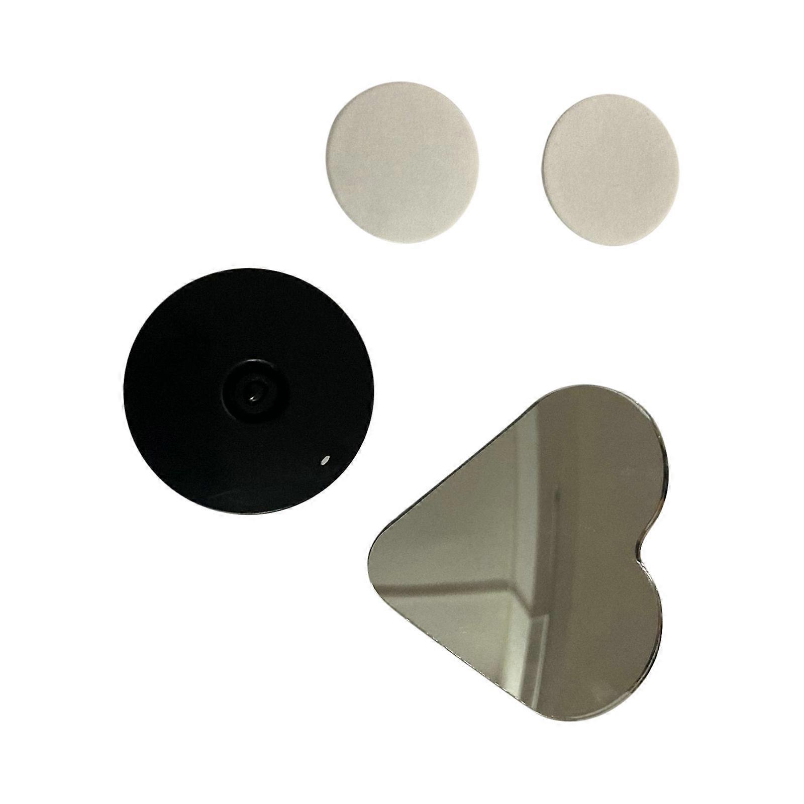 Car Rearview Mirror Heart-shaped Mall Circular Mirror Reverse High-definition Heart-shaped Large Field Rearview Auxiliary Mirror