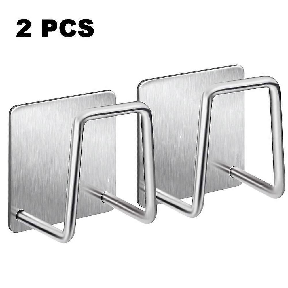 Kitchen Sink Sponge Caddy, Multi-Functional, Easy Installation, Strong Adhesive, Silver Finish