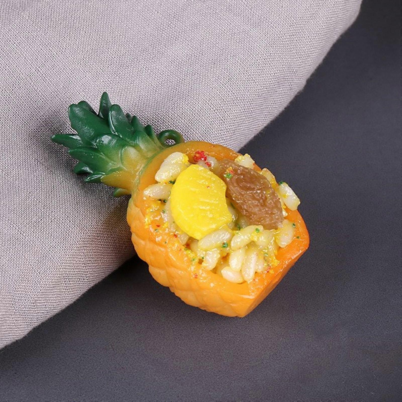 Simulation Pineapple Fried Rice Model Realistic Artificial Pineapple ...