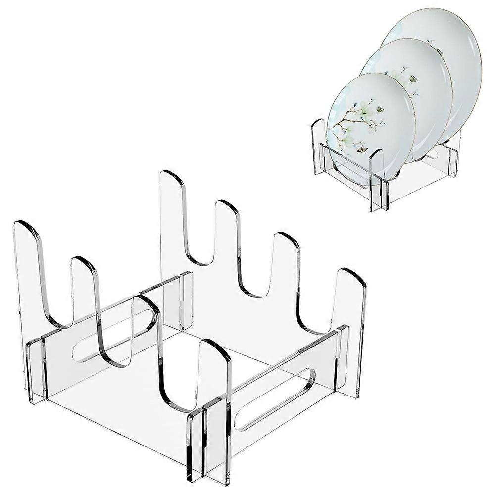 Transparent And Detachable Acrylic Food Tray Rack Multi-layer Bowl And Rack Kitchen Utensil Display Rack Spacesaving Storage